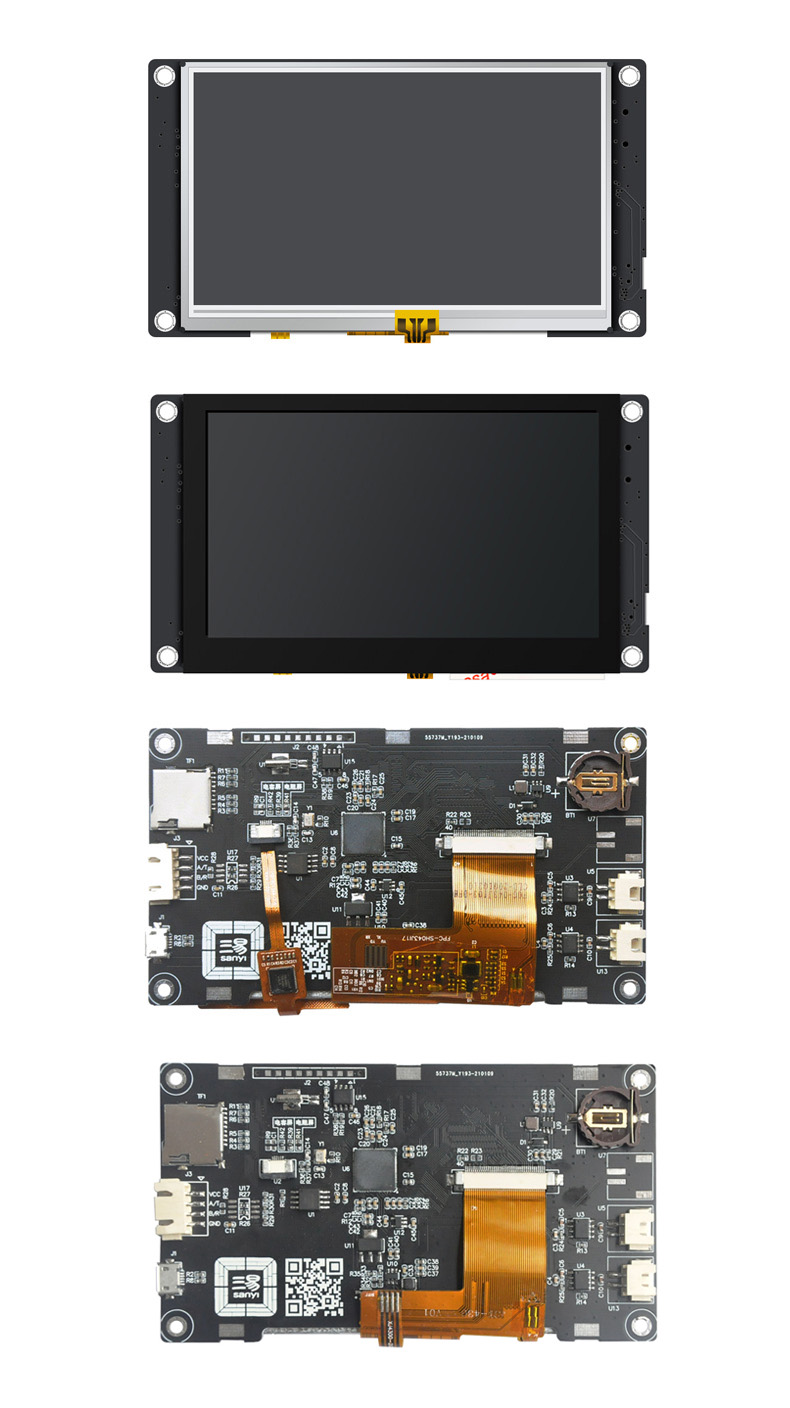 4.3寸 串口屏 人机界面 HMI USART 触摸 音频 视频 全视角800x480